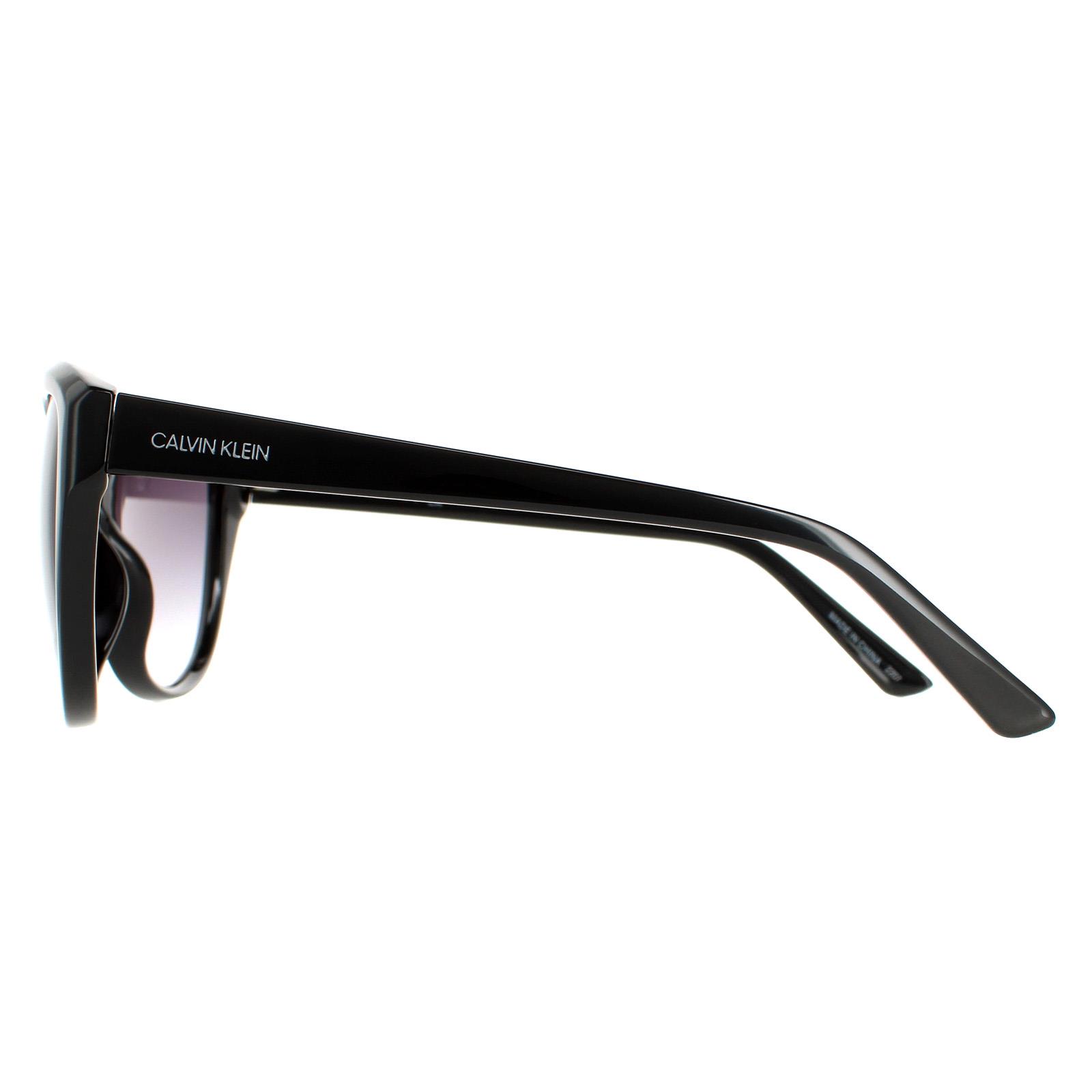 Black Calvin Klein Black Cat Eye Black Grey Gradient CK19536S, Image 3 of 4