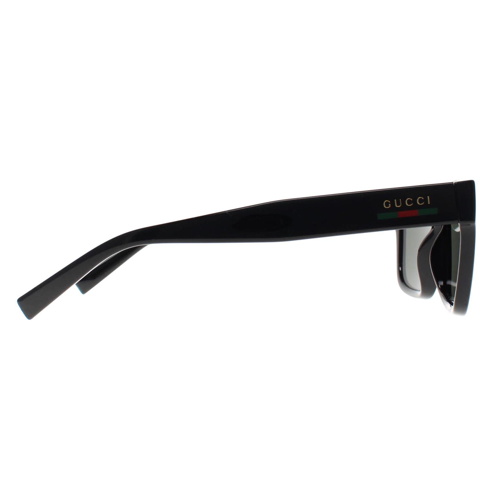 Black Square Shiny Black Grey GG1857S, Image 4 of 4