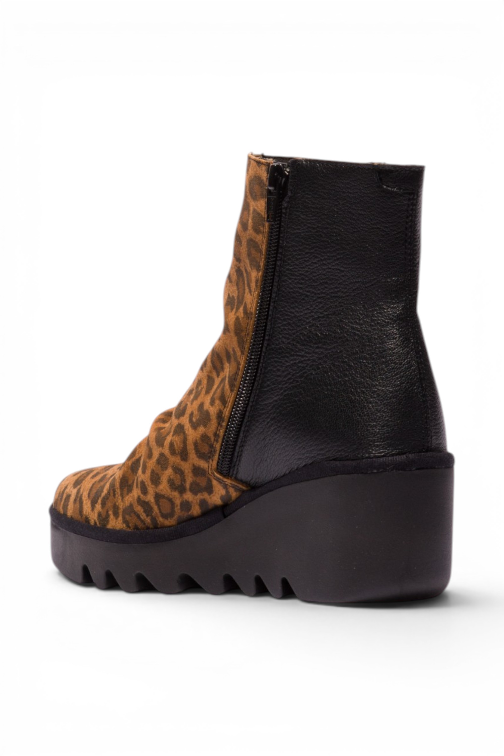 Multi Womens Suede-Leather Ankle Boots-BAAN537, Image 4 of 5
