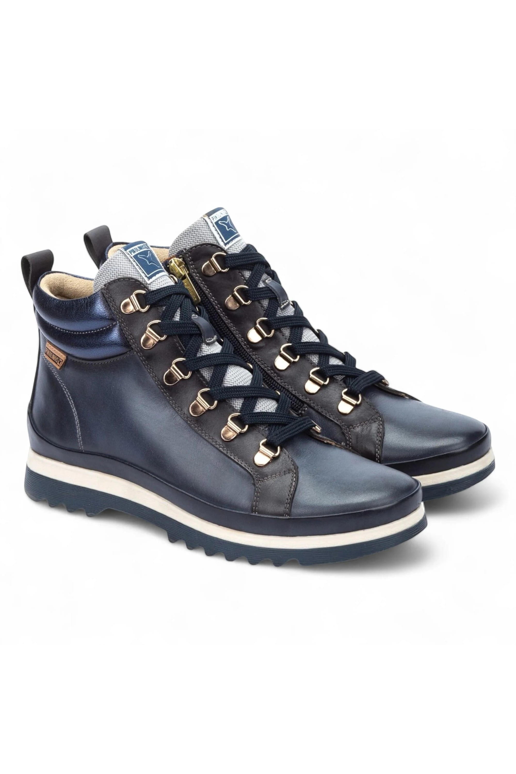 Blue Women’s Ankle Trainers Boots-W3W-8564, Image 2 of 8