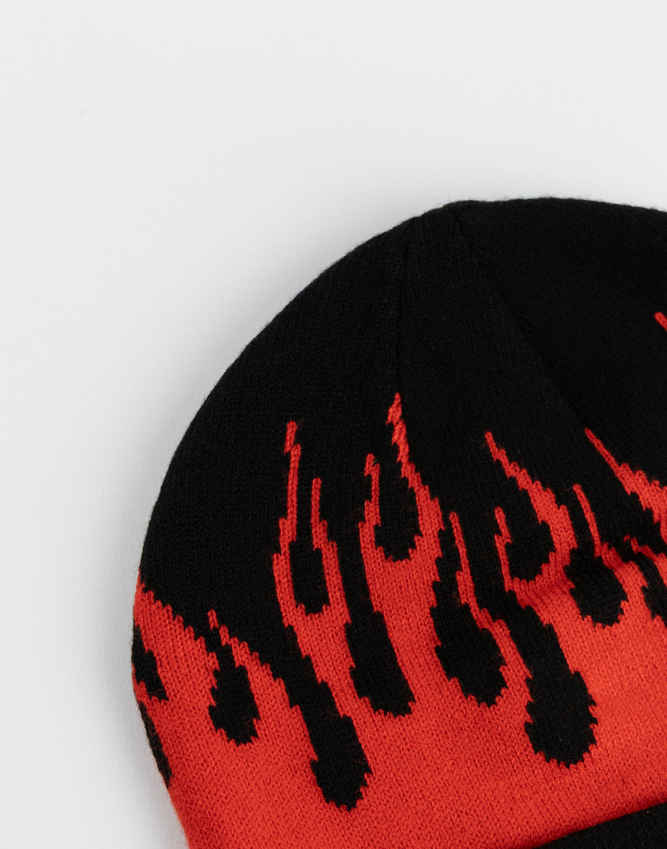Black Hot Wheels Character One Beanie Hat, Image 6 of 6
