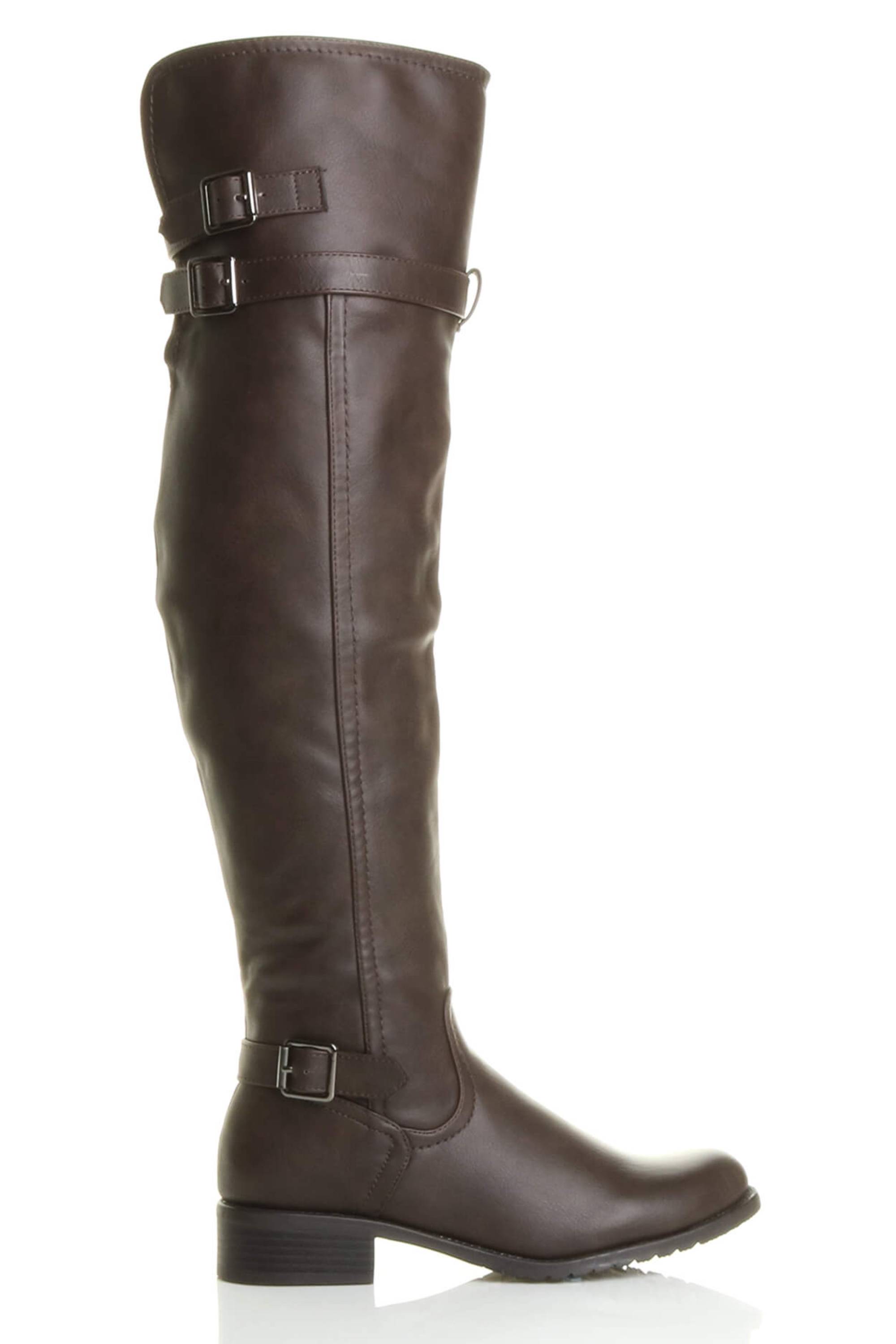Black Riding Over The Knee Boots