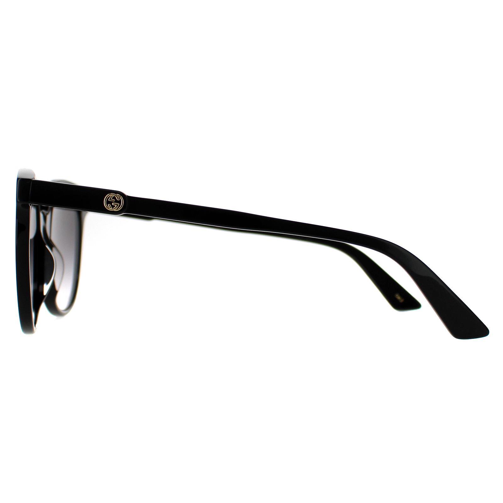 Black Gucci Black Round Black Grey Gradient GG0488s, Image 3 of 3