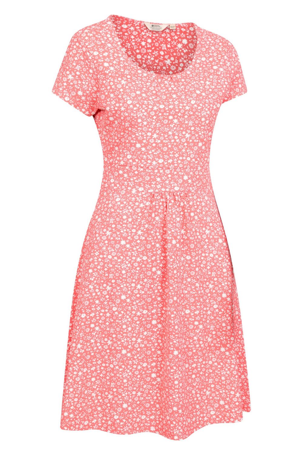 Red Orchid All Over Print UV Protection Dress, Image 4 of 4