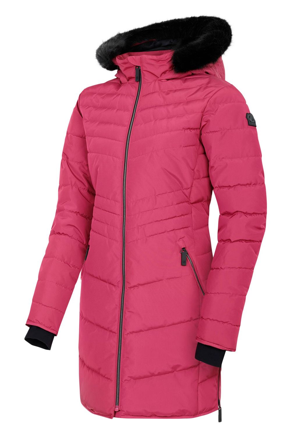 Pink Striking IIII Mid Length Padded Jacket, Image 3 of 4