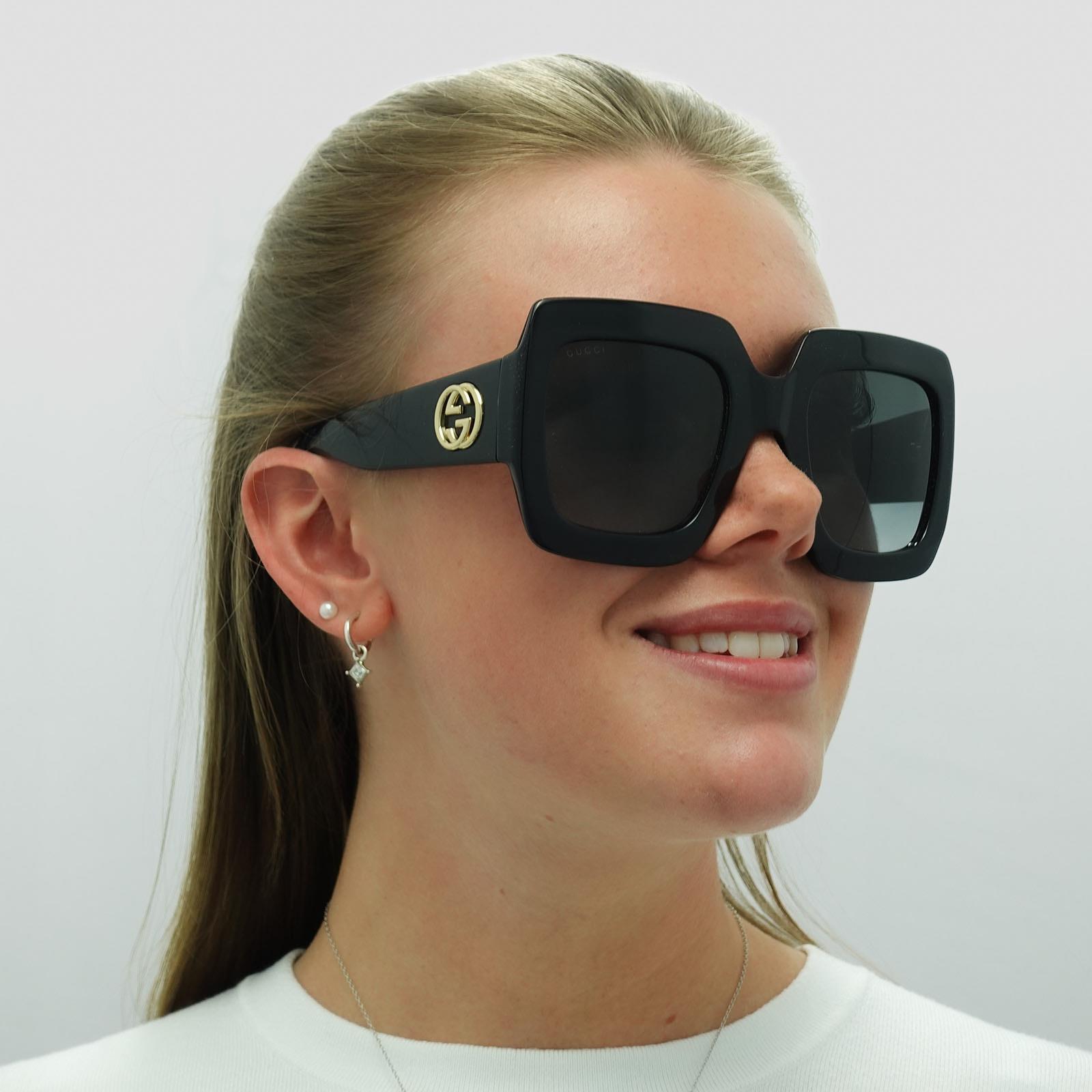 Black Gucci Black Square Black Grey GG0053SN, Image 6 of 6