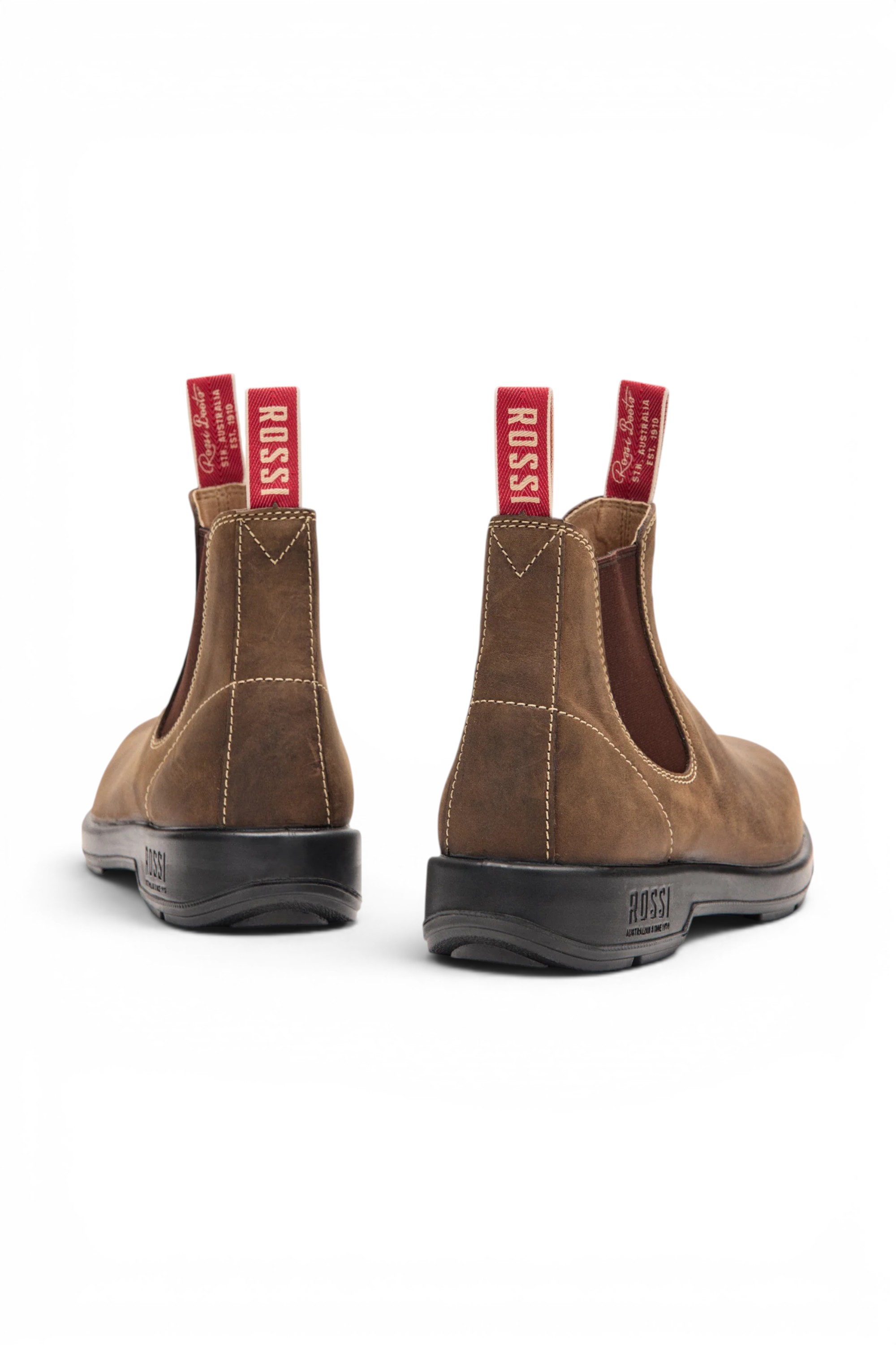 Mocha Leather Outdoor Chelsea Boots-Spinifex, Image 4 of 6