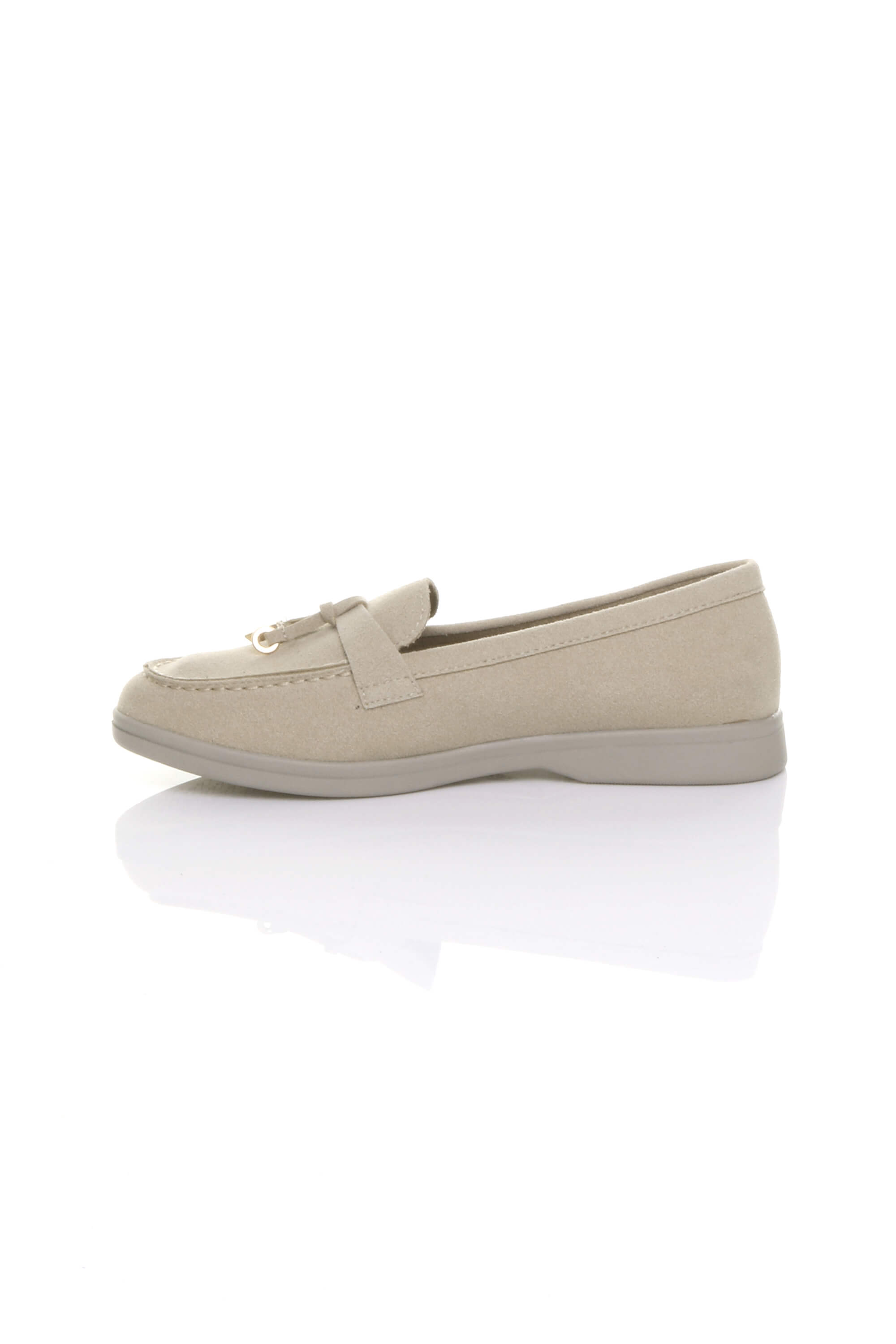 Stone AJVANI Stone Flat Slip On Smart Loafers, Image 3 of 4