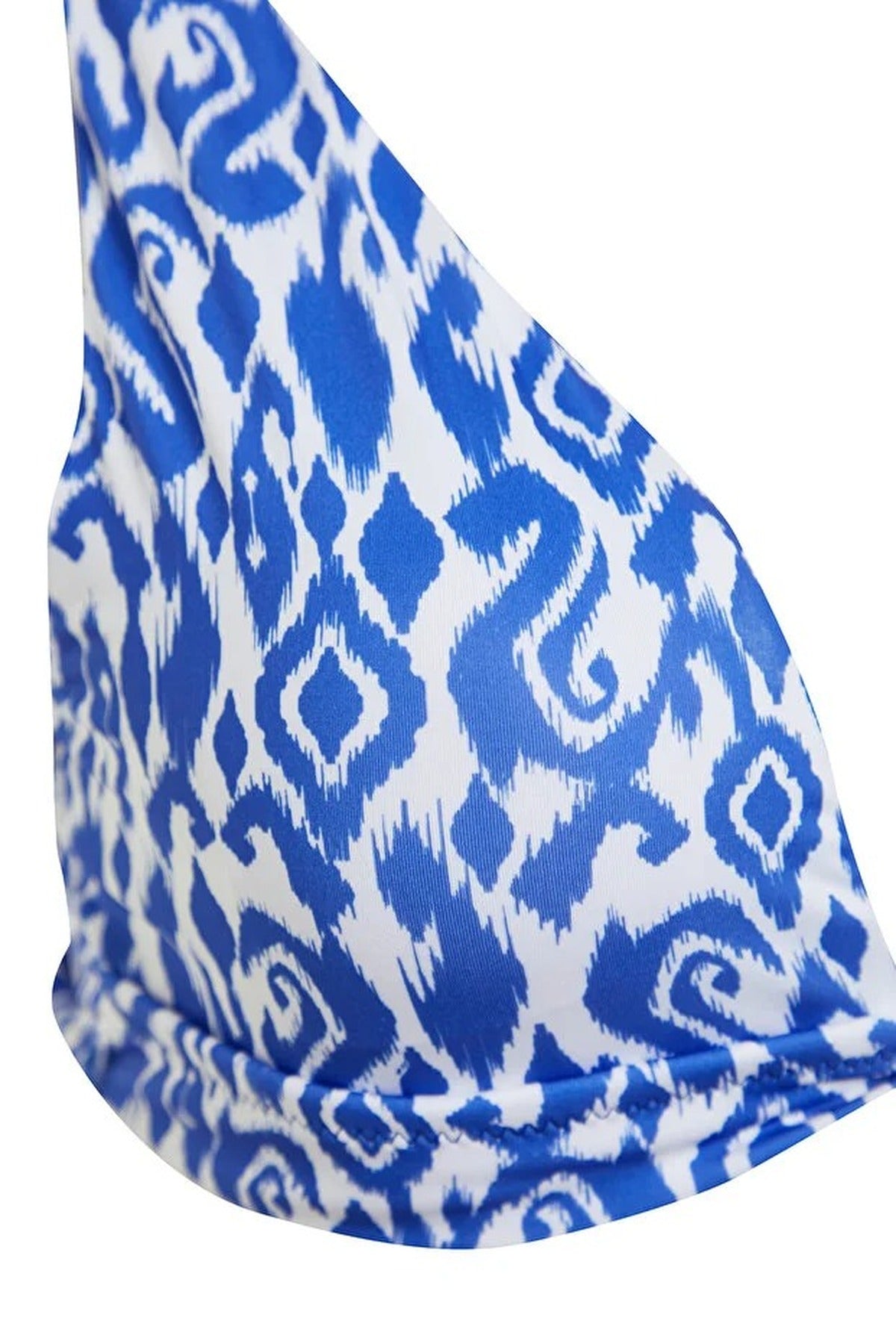 Multi WOVCOR Multi Patterned Knotted Triangle Bikini Top, Image 2 of 4