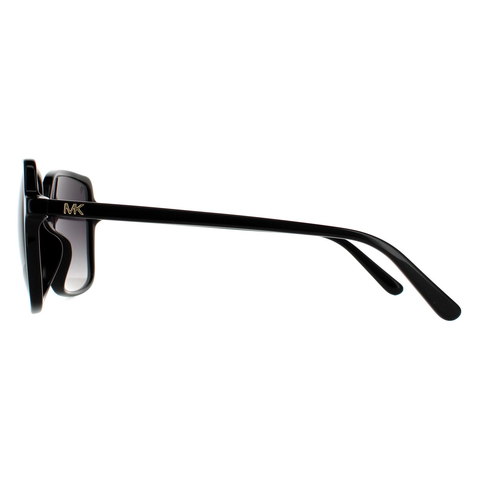 Black Michael Kors Black Square Grey Grey Gradient Polarized Sunglasses, Image 3 of 4