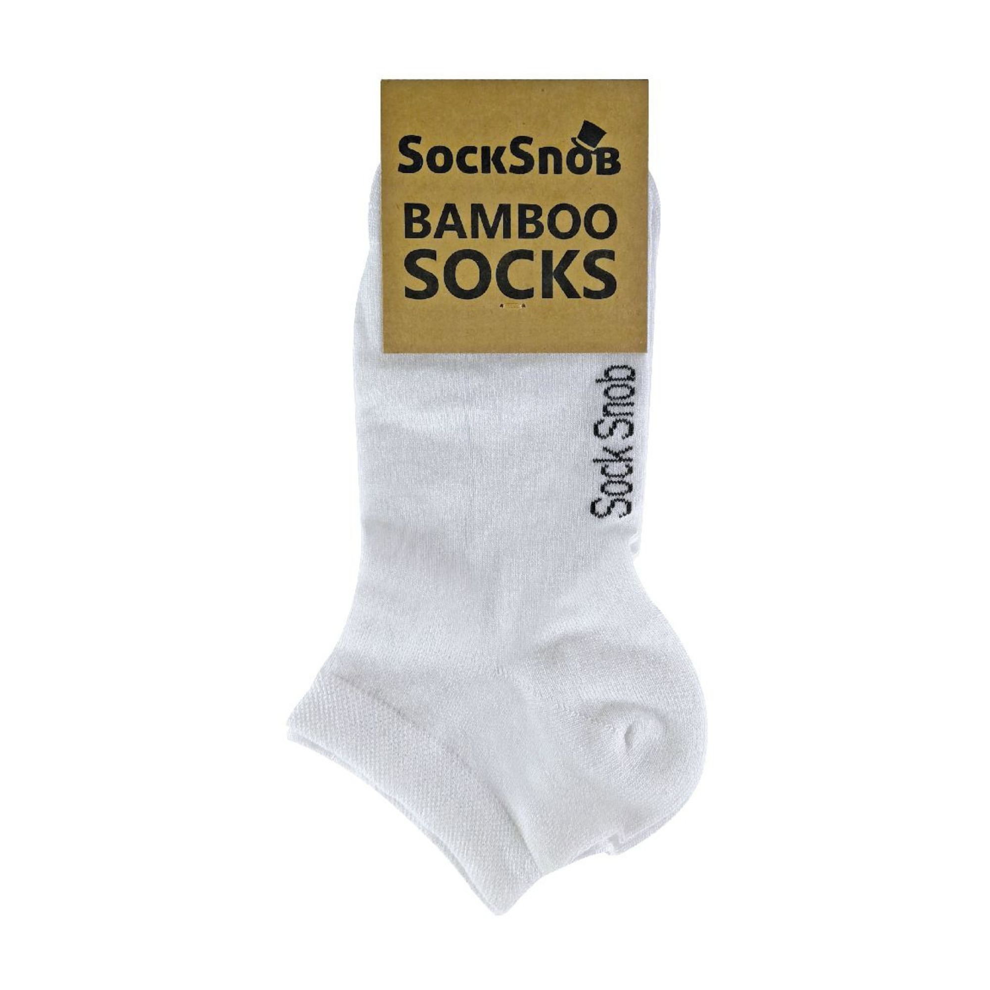 White 4 Pack Luxury Bamboo Low Cut Trainer Socks for Wo, Image 4 of 4