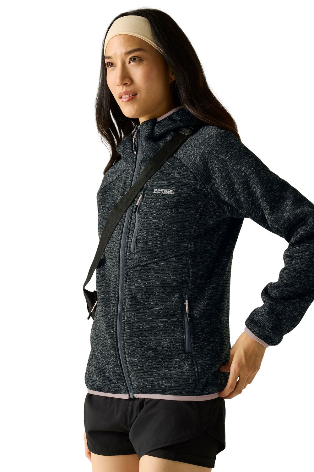 Dark Grey Newhill Hooded Fleece Jacket, Image 4 of 4