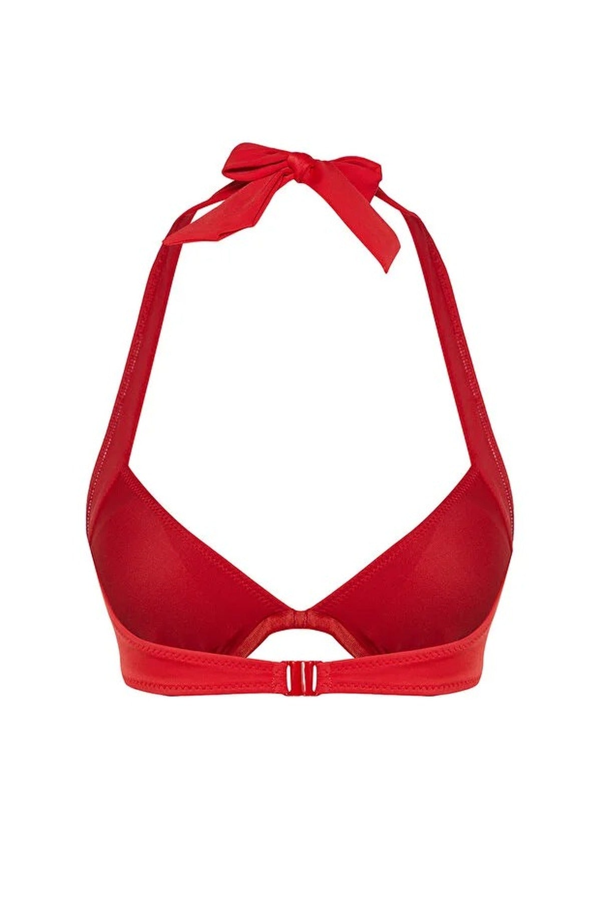 Red V-Wire Padded Balconette Bikini Top, Image 4 of 5