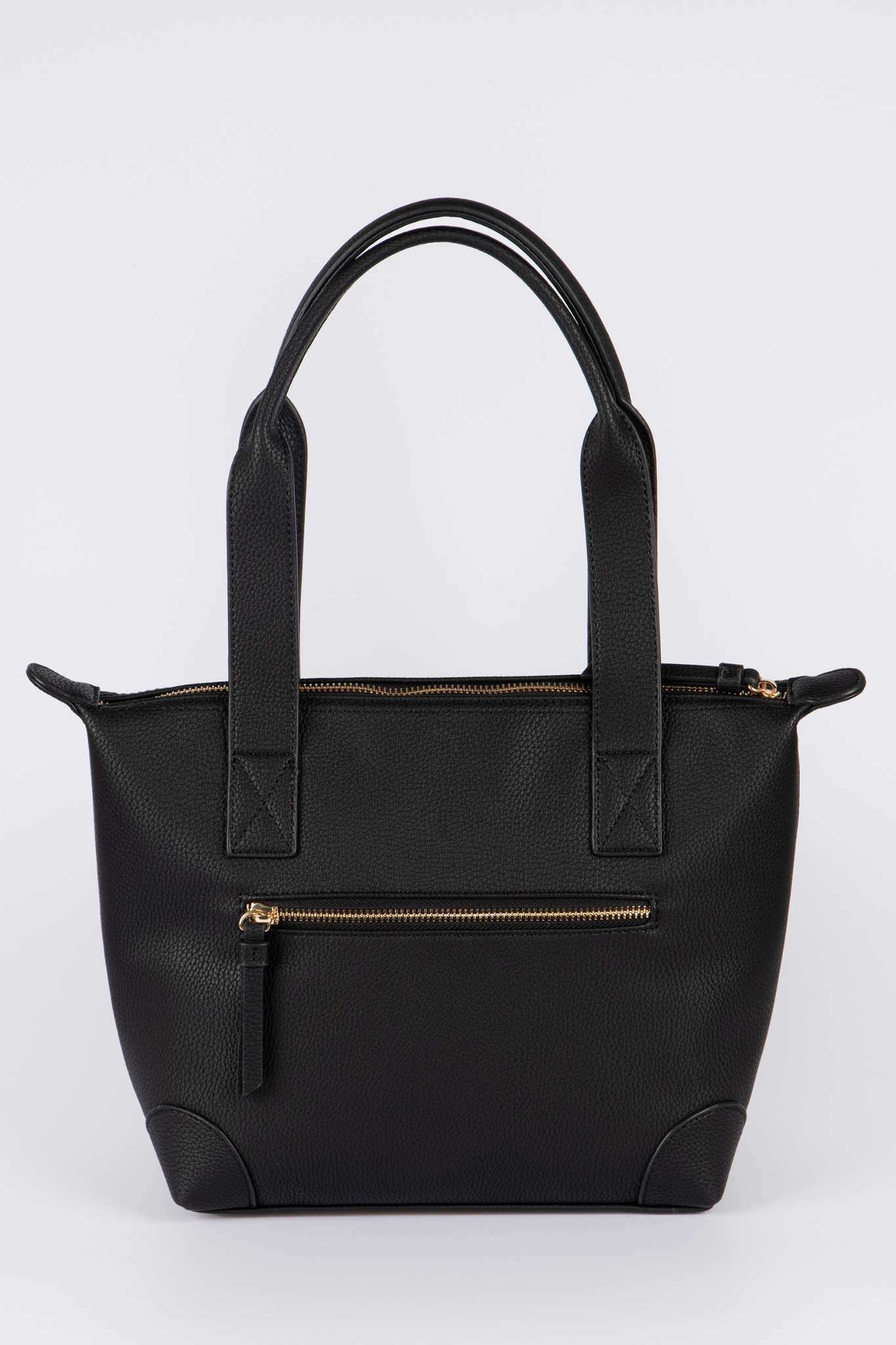Black Etre Black Medium Faux Leather Tote Bag, Image 4 of 4