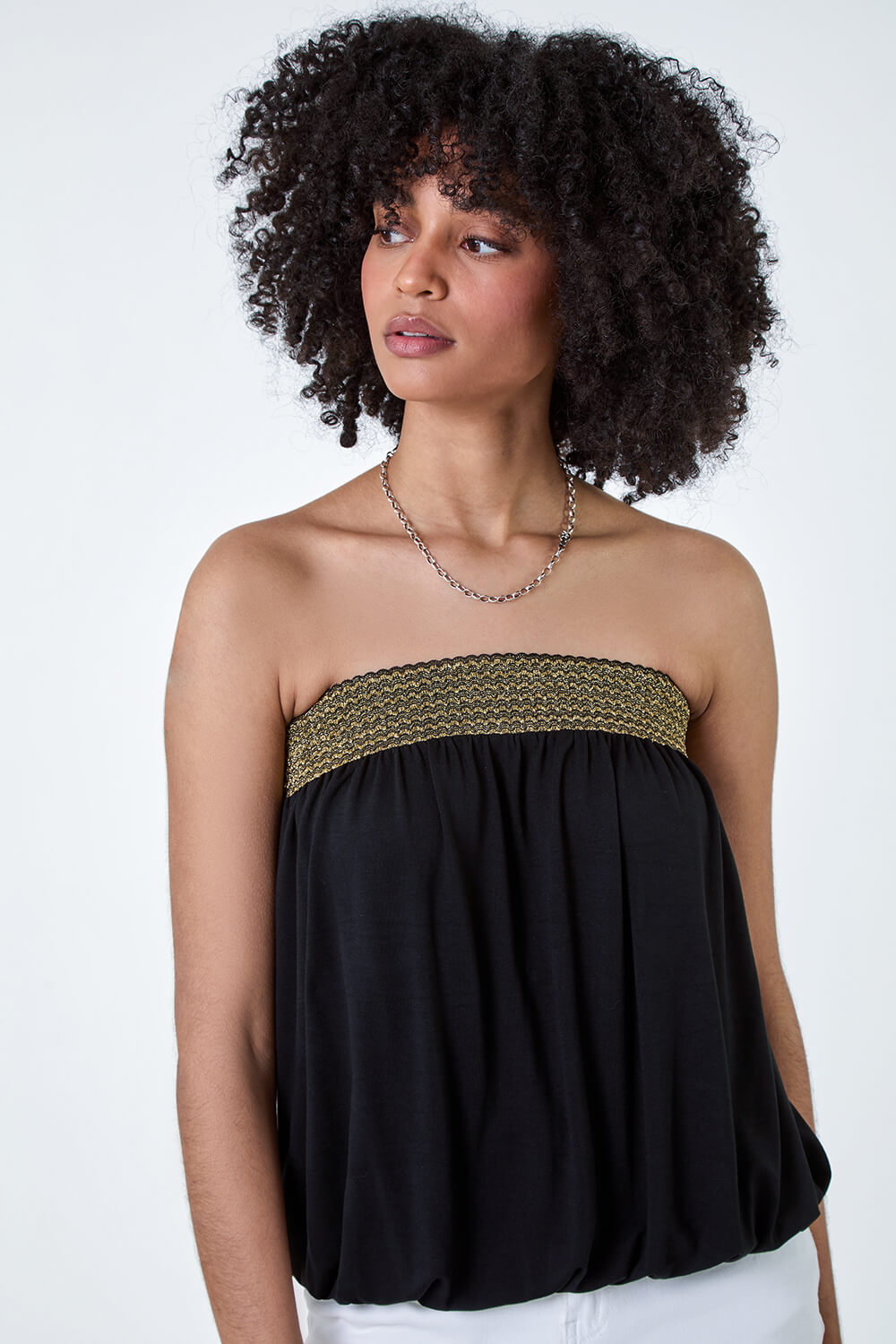 Black Shimmer Top main image 1