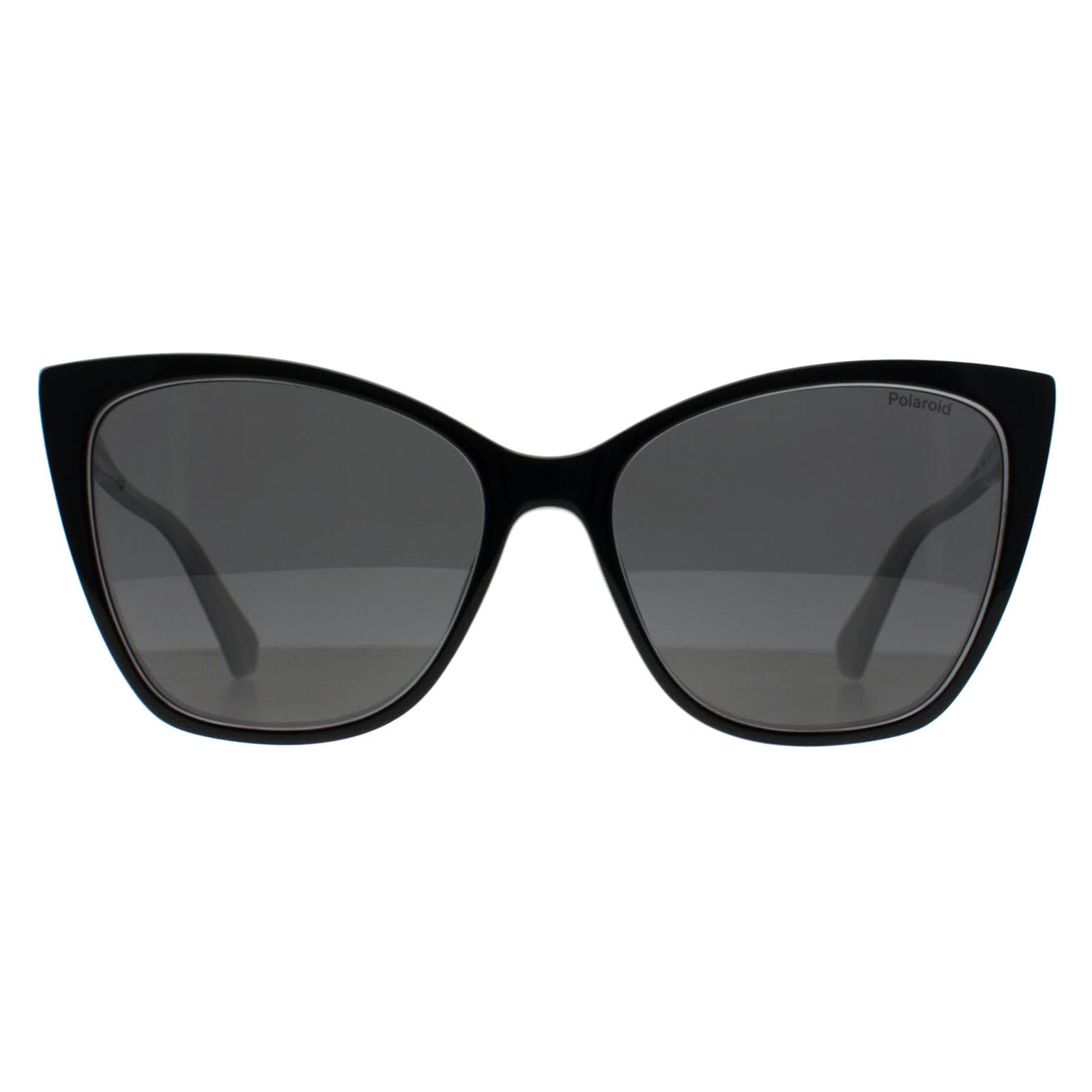 Black Cat Eye Black White Grey Polarized PLD 4181/S, Image 1 of 3