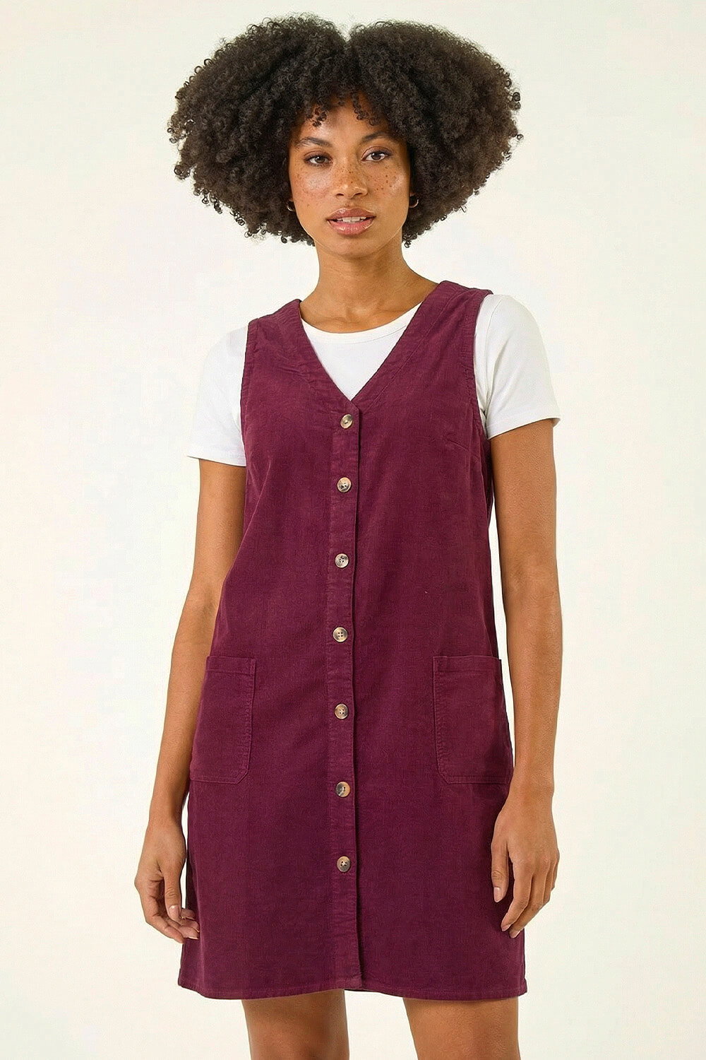 Port Cotton V-Neck Button Pocket Dress, Image 5 of 5