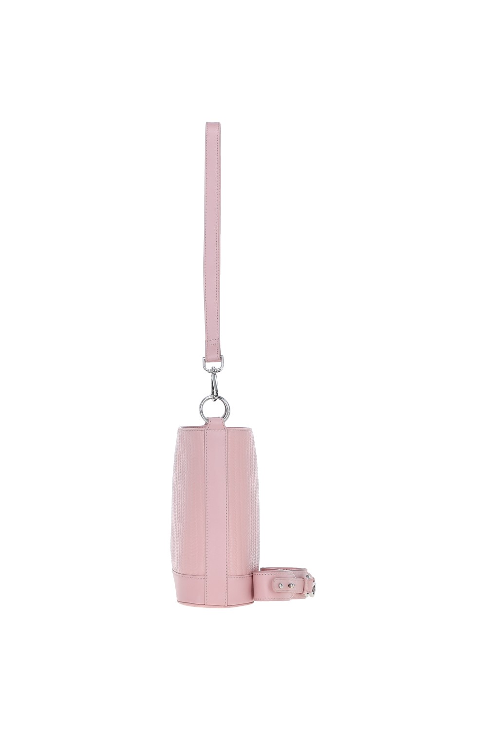 Pink Ashwood Leather Pink Elegant Crossbody Bucket Bag, Image 6 of 6