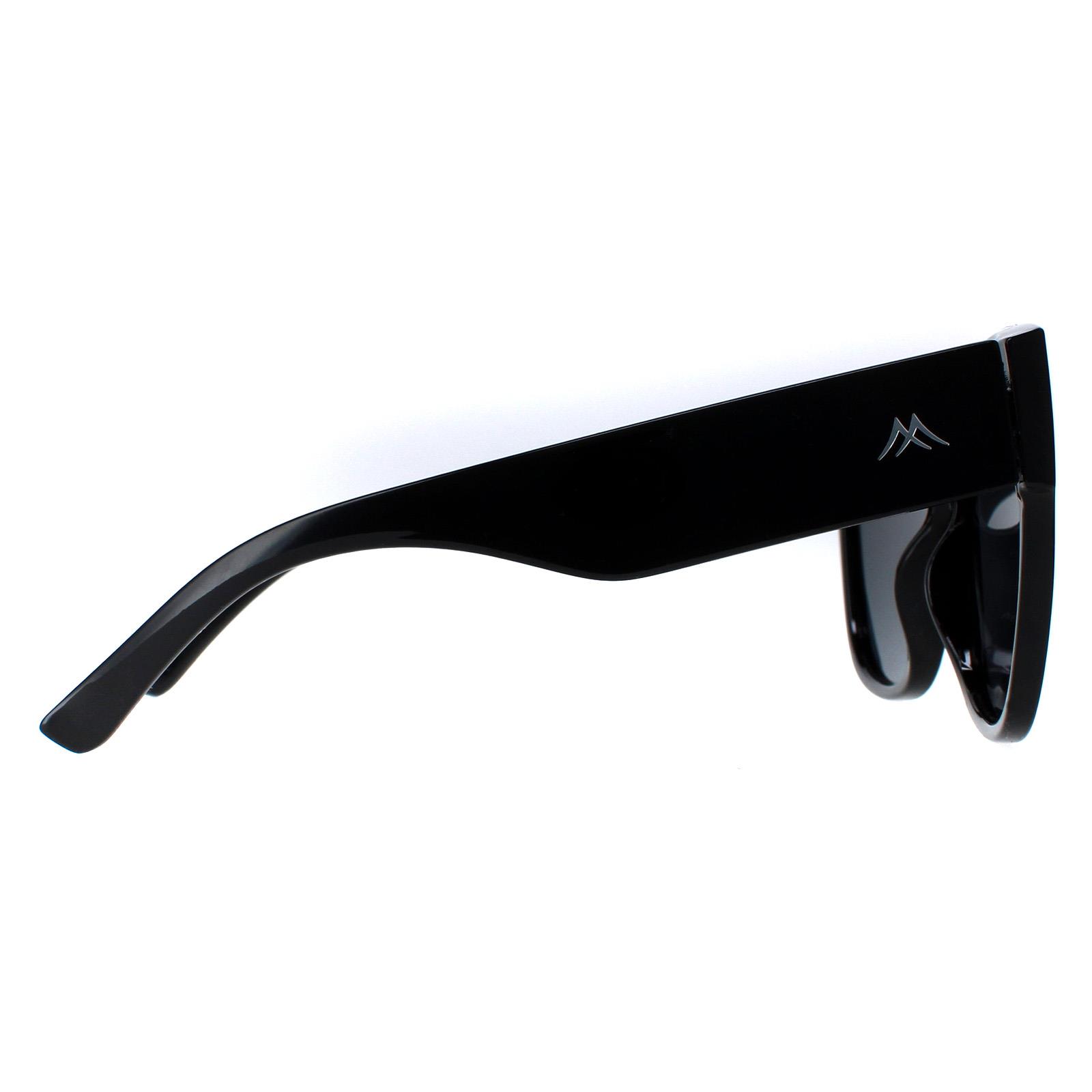 Black Square Shiny Black Smoke Polarized MP73A Sunglasses, Image 4 of 4