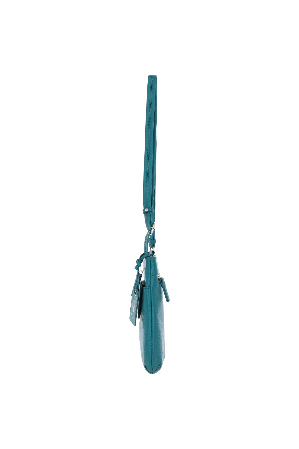 Blue Ashwood Leather Blue 'Five CB' Real Leather Cross Body Bag, Image 3 of 5