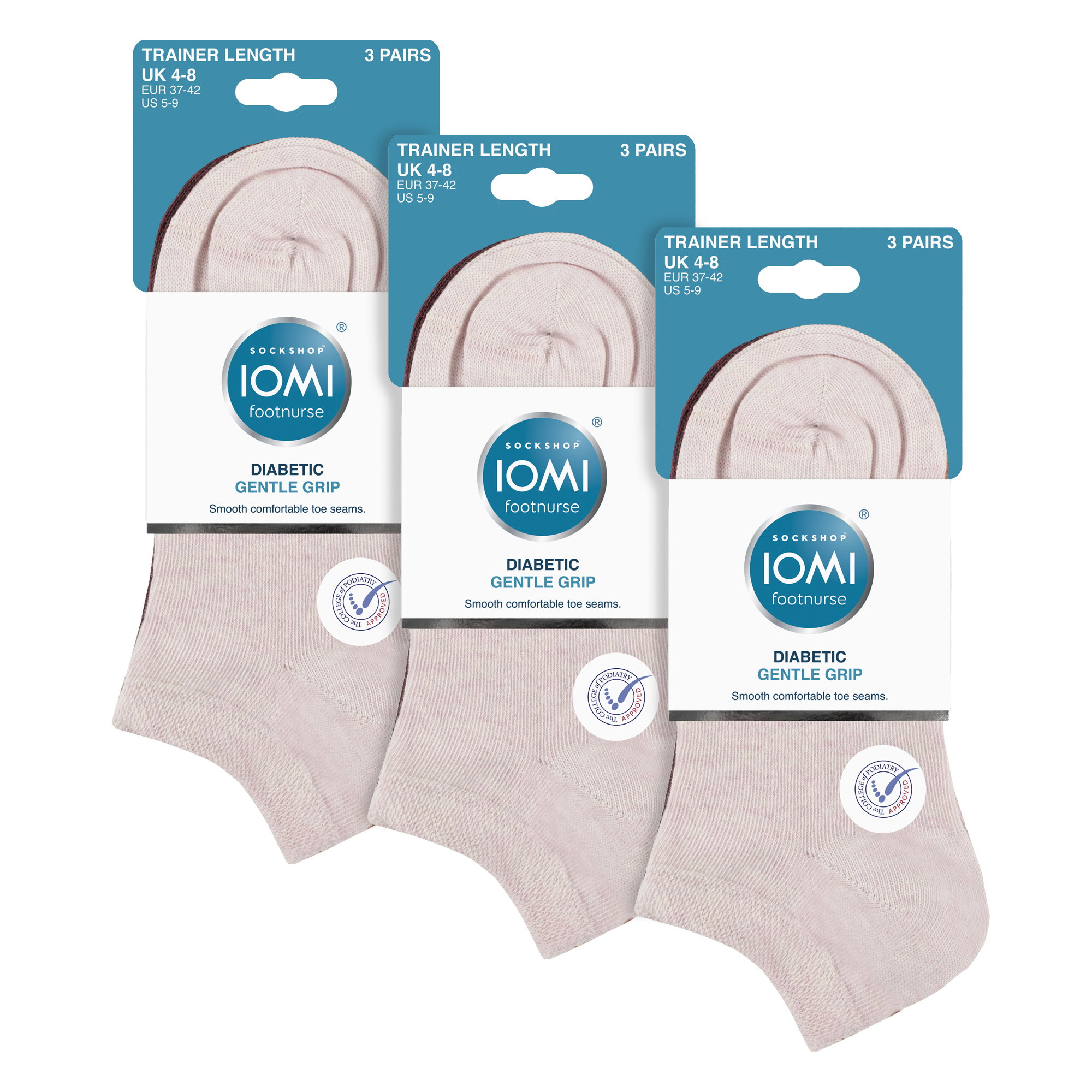 Brown 9 Pack Trainer Cotton Socks, Image 3 of 3