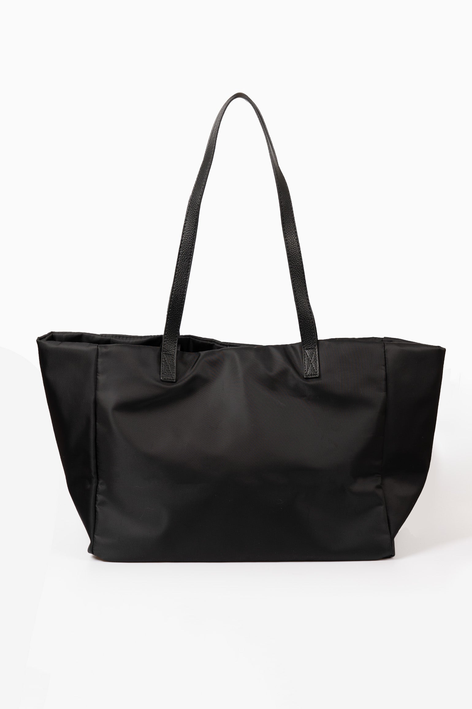 Black Plain Large Carry All Tote Bag, Image 2 of 2
