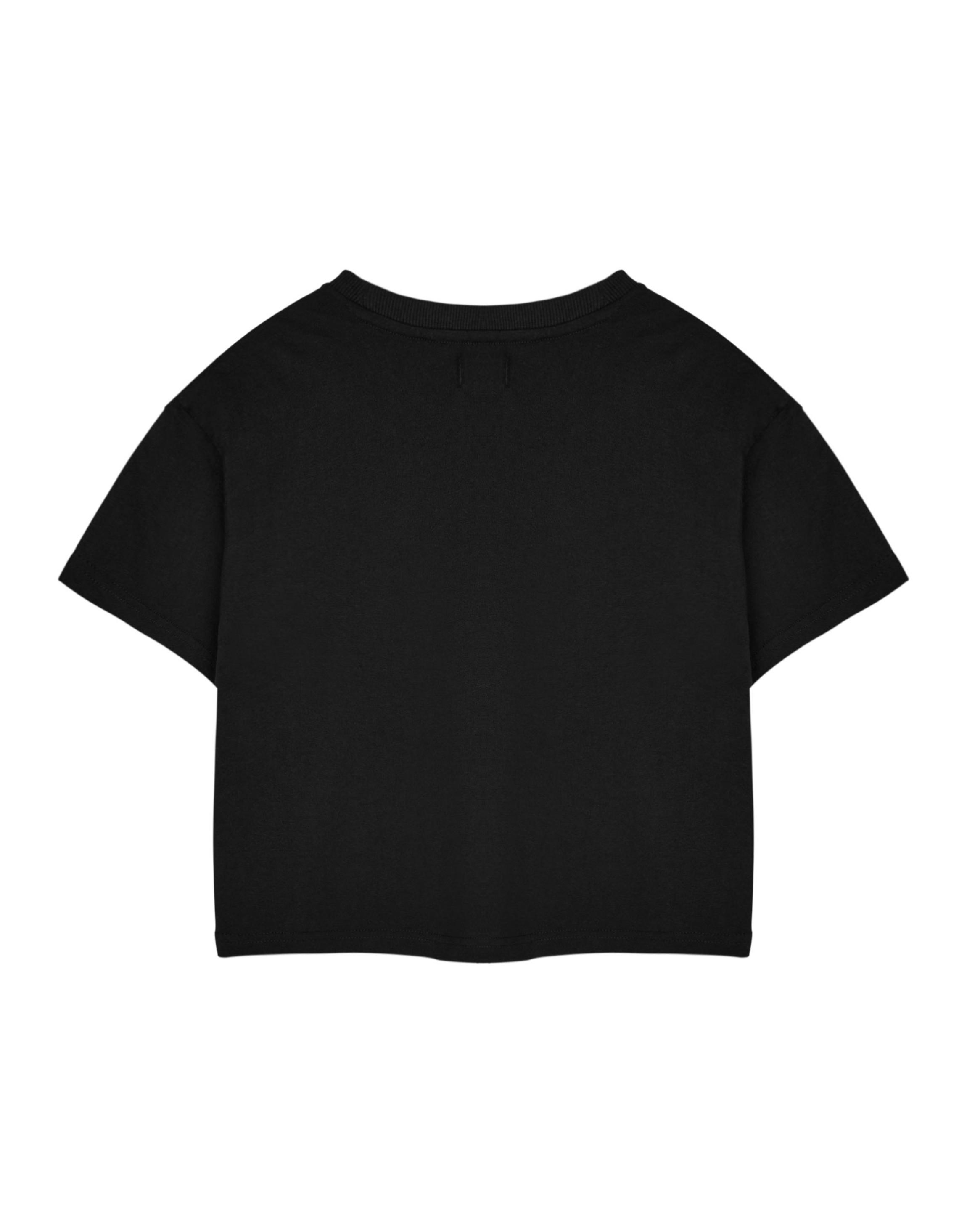 Black Coca Cola Cropped Short Sleeved T-Shirt, Image 2 of 6