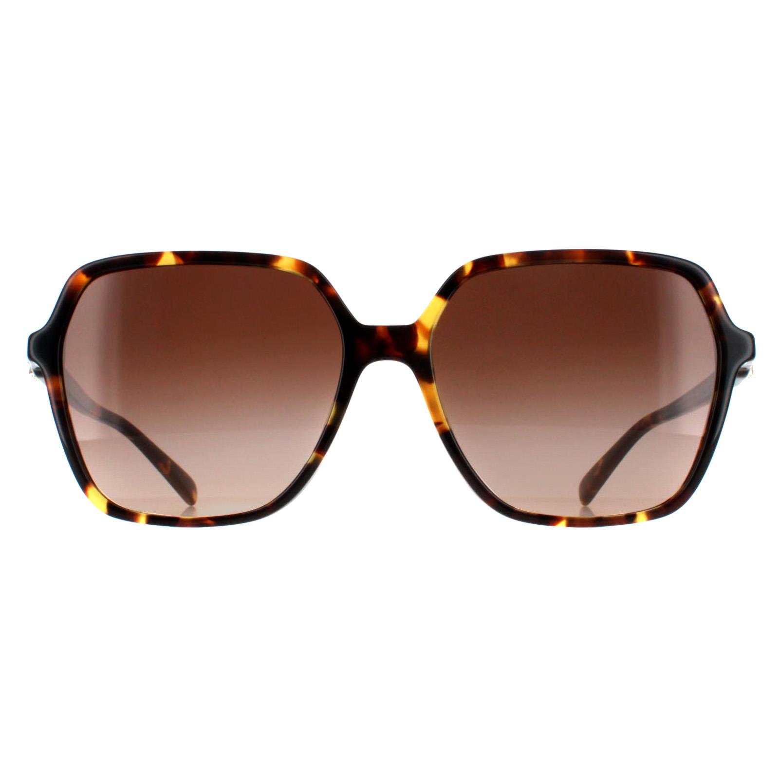 Brown Michael Kors Brown Square Dark Tortoise Brown Gradient MK2196U Jasper, Image 1 of 4