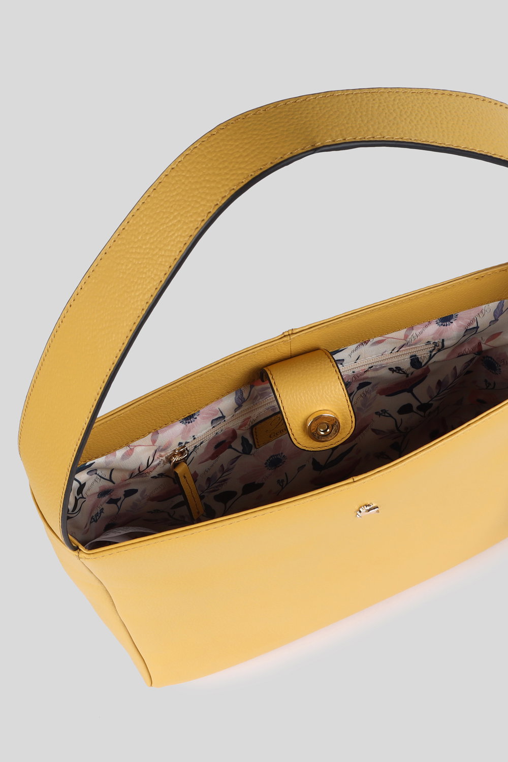 Ochre Ashwood Leather Ochre 'Capolavoro Veneziano' Real Leather Hobo Shoulder Bag, Image 4 of 4