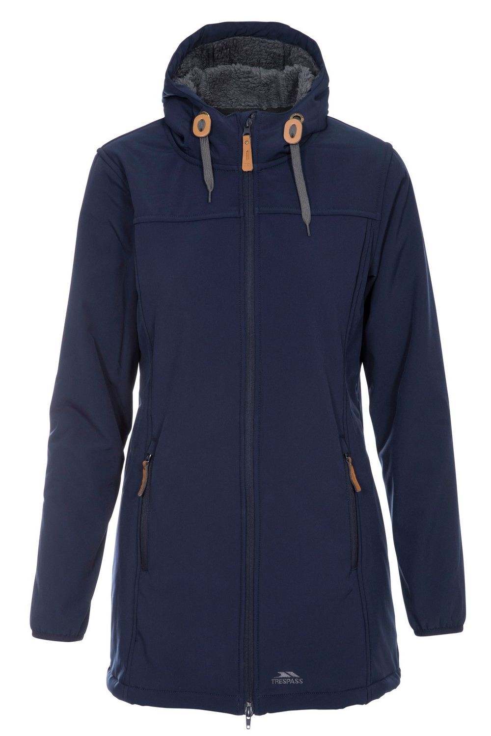 Navy Kristen Long Hooded Waterproof Jacket, Image 1 of 5