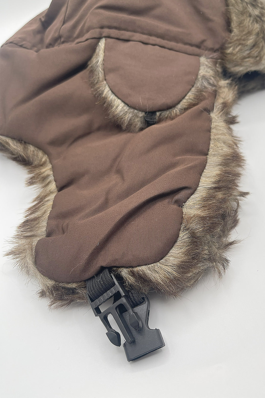 Brown Tapper Hat with Faux Fur Lining, Image 4 of 4