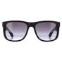 Black Ray-Ban Black Rectangle Rubber Black Grey Gradient Sunglasses, Image 1 of 4
