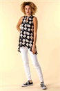 Multi  Floral Twist Neck Vest Top, Image 2 of 4