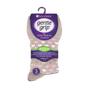 Beige 6 Pack Non Elastic Loose Top Bamboo Socks, Image 5 of 5