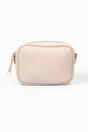 Beige Faux Leather Crossbody Camera Bag, Image 1 of 3
