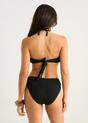 Black Gini LondonBlack D Ring Hardware Detail Bikini Bottom, Image 2 of 4