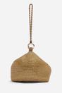 Gold Lore Diamante Pouch Bag with Chain Detail Handle, Image 4 of 6