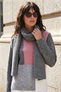 Grey Colour Block Scarf Jumper, Image 1 of 3