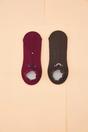 Multi 5 Pack Cotton Printed Knit Ankle Socks, Image 3 of 3