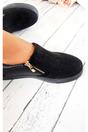 Black Leah Crystal Suede Zip Pumps Trainers, Image 3 of 6