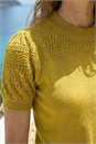 Olive Pointelle Knit Top, Image 4 of 4