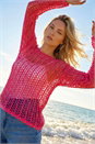 Pink Open Knitted Jumper, Image 2 of 4