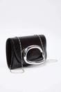 Black Mini Metal-Embellished Chain Clutch Bag, Image 2 of 4