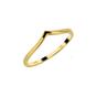 Gold Spero Gold Sterling Silver Plain Polished Wishbone V Ring, Image 1 of 2