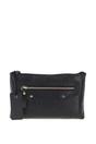 Black Genuine Leather Crossbody Bag, Image 1 of 6