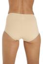 Beige Camille Lingerie Beige 3 Pack Cotton Control Briefs, Image 3 of 3