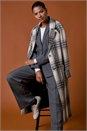 Grey Pinstripe Collared Blazer, Image 7 of 8