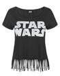 Black Star Wars Logo Women's Fringe Top, Image 1 of 4