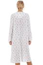 Blue Rose Print Long Sleeve Nightdress, Image 4 of 5