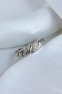 Silver Sterling Silver CZ Adjustable Dome Ring, Image 3 of 3